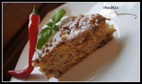Elwirka Cake z jabłkami i orzechami