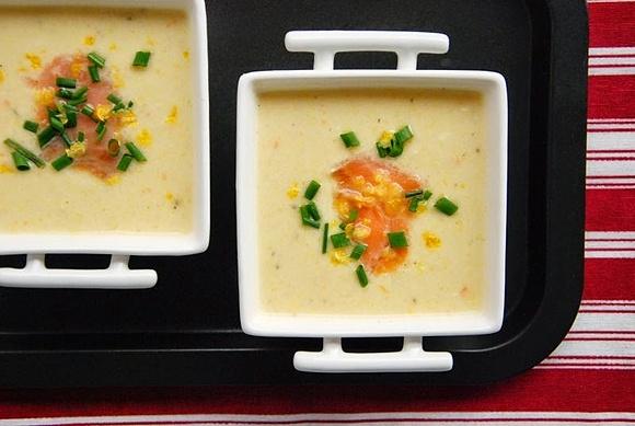 Krem z białych szparagów z mascarpone