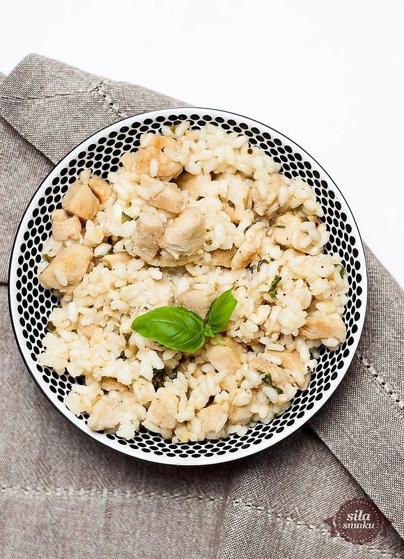 Cytrynowe risotto z kurczakiem
