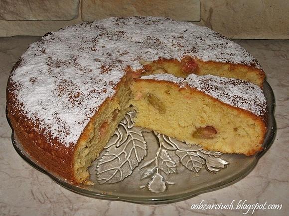 Ciasto z rabarbarem - szybkie i proste do kawy