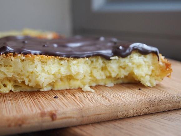 Mleczna tarta kokosowa bez mąki - prosty wypiek z Maroka