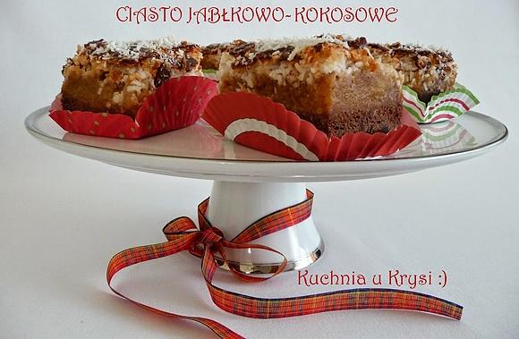 Ciasto jabłkowo kokosowe