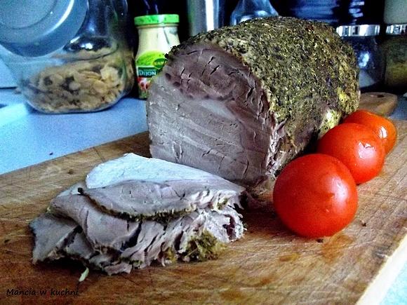 Schab parzony w ziołach