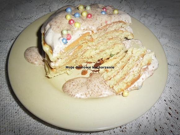 Torcik z pancakes z olejem rzepakowym