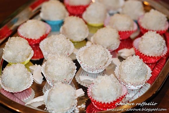 Domowe raffaello wegańskie bez glutenu i cukru