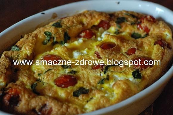 Quiche z serkiem kozim i pomidorkami na cieście light