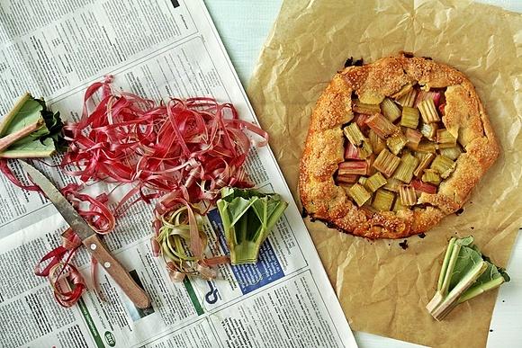 Galette z rabarbarem