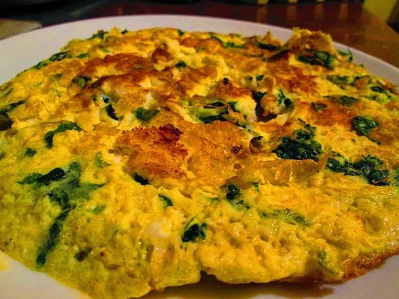 Omlet ze szpinakiem