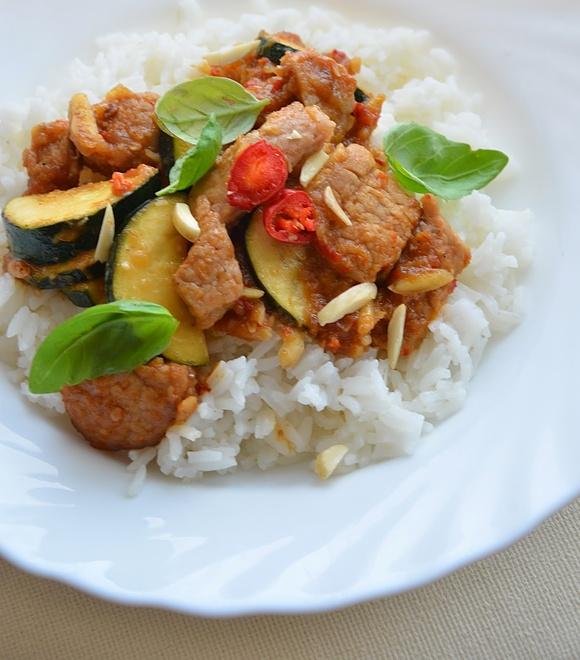 Tajski kurczak w domowym sosie chili