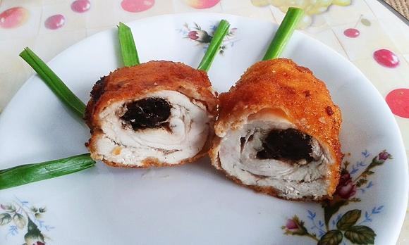 Roladki drobiowe ze śliwkami i olejem rzepakowym