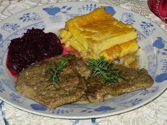 Bitki wołowe z puddingiem Yorkshire