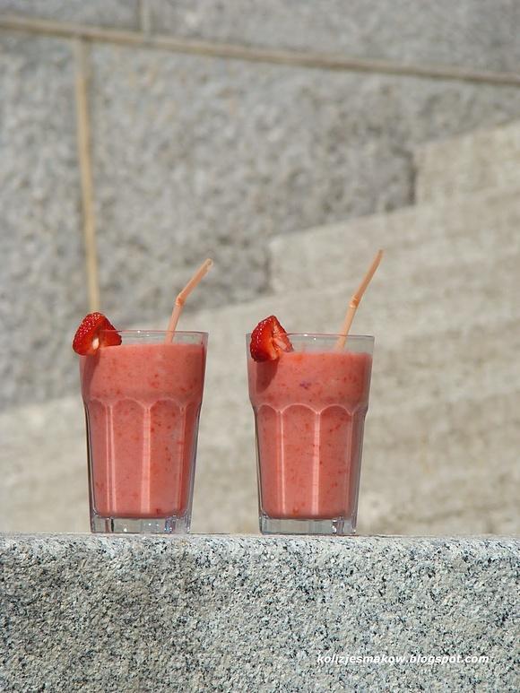Smoothie truskawkowo-bananowe