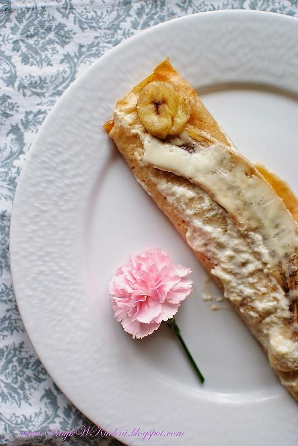 Zapiekane bananowe naleśniki z olejem rzepakowym