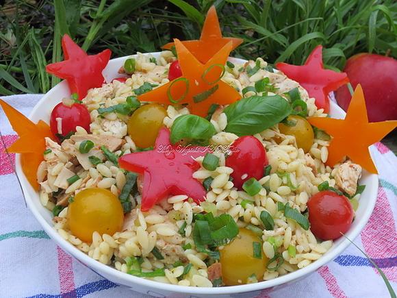 Sałatka piknikowa z makaronem risini