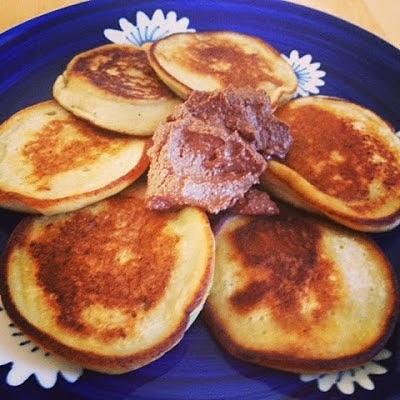 Jaglane pancakes z czekoladowym kremem