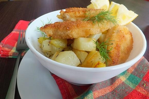 Limanda w chrzanowej panierce