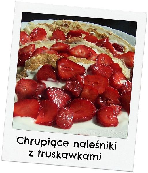 Chrupiące naleśniki z truskawkami