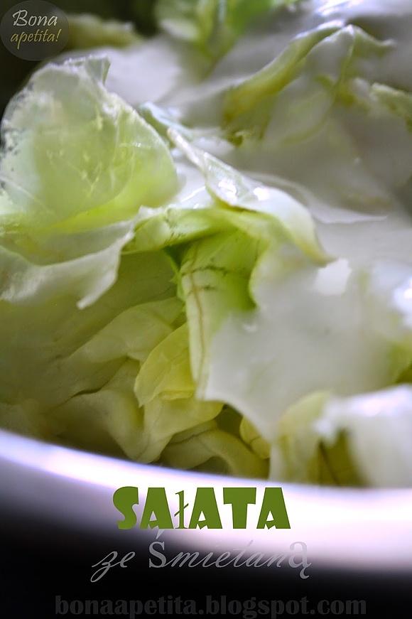 Sałata ze śmietaną jak u babci