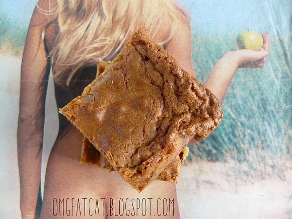 Sexy blondies z żurawiną