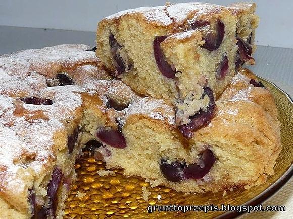Proste ciasto z winogronami