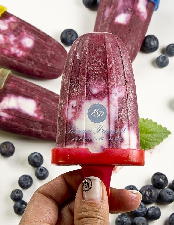 Fit lody jagodowe