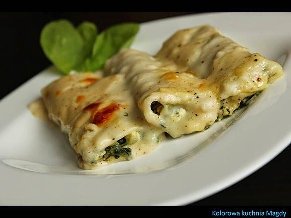 Cannelloni ze szpinakiem i ricottą