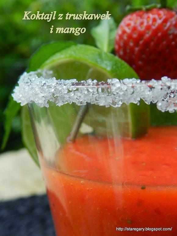 Koktajl z truskawek i mango