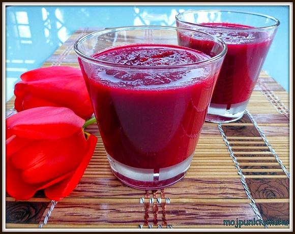 Smoothie z burakiem, jabłkiem i kiwi