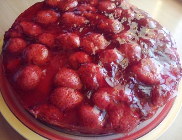 Ciasto z jabłkami i truskawkową nutellą