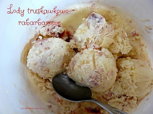 Lody truskawkowo-rabarbarowe