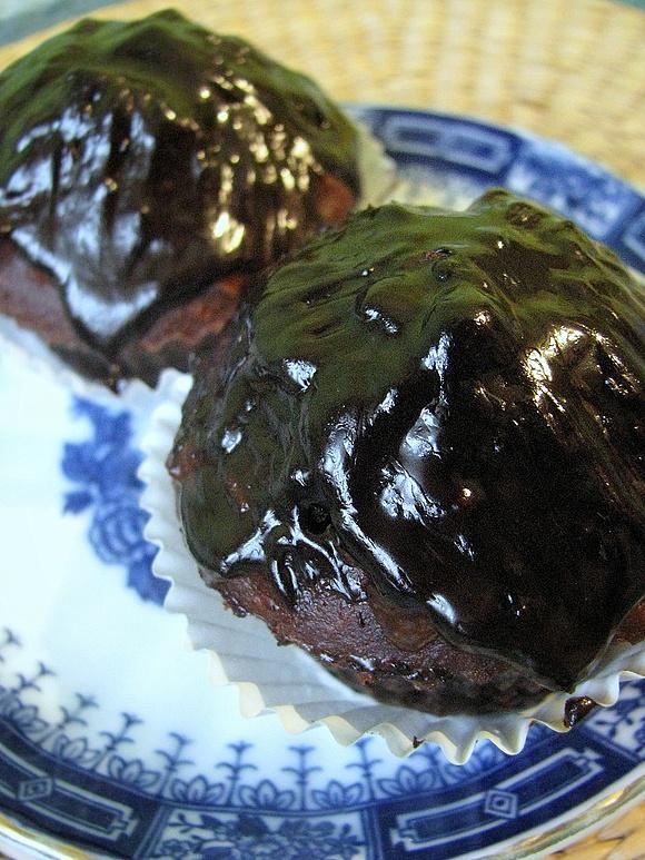 Czekoladowe muffiny bananowe wegańskie bezglutenowe bez cukru