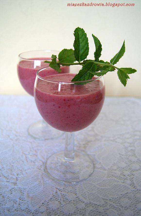 Koktajl truskawkowo melonowy