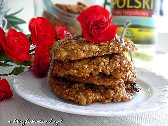 Kokosowe ciasteczka muesli z olejem rzepakowym