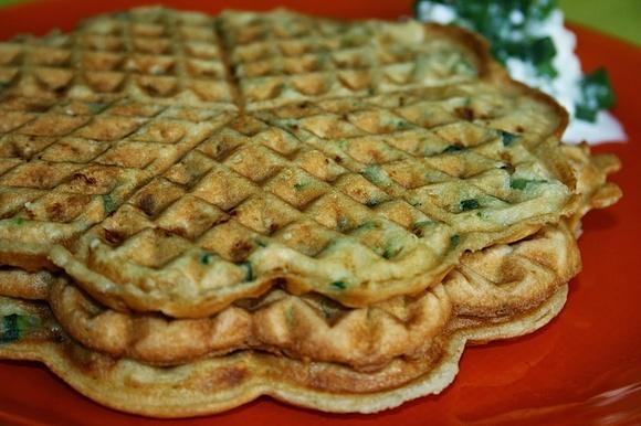 Gofry z cukinią