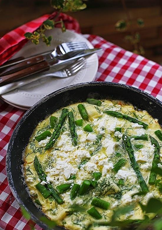 Omlet ze szparagami