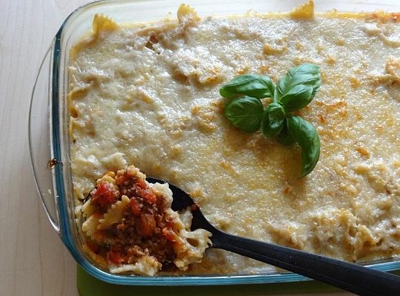 Zapiekanka z makaronem a’la lasagne bolognese
