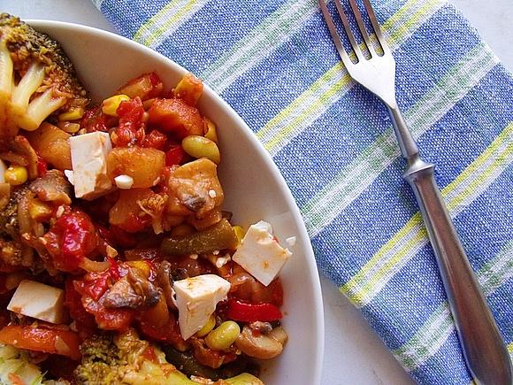 Chiny w domu - tofu w sosie słodko-kwaśnym