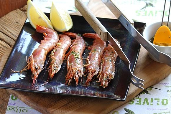 Grillowane krewetki argentyńskie