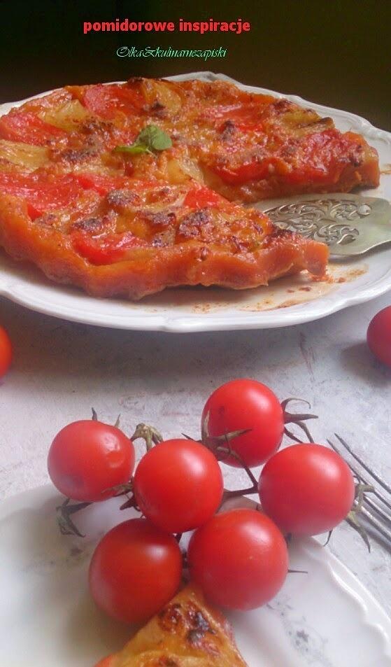 Bardzo pomidorowa tarta z karmelizowanymi pomidorkami i szynką parmeńską