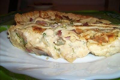 Kisz – quiche z pieczarkami