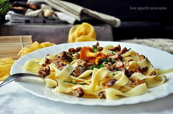 Tagliatelle z kurkami