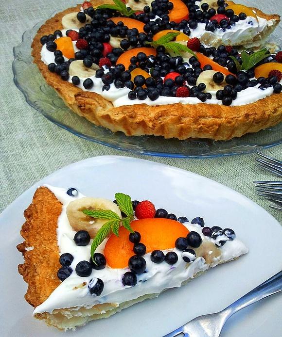 Francuska tarta z owocami