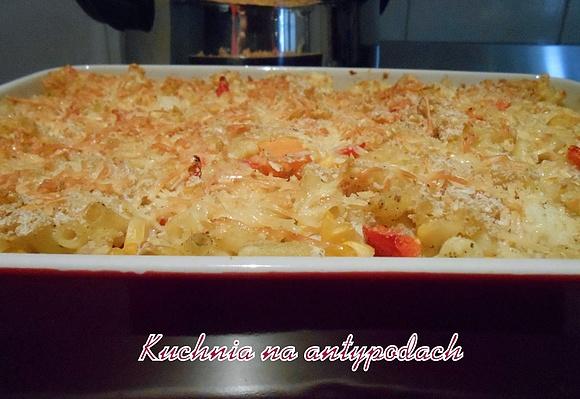 Zapiekane macaroni z warzywami