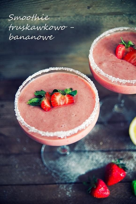 Smoothie truskawkowo-bananowe