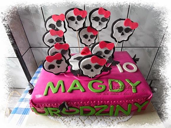 Tort czekoladowy Monster High
