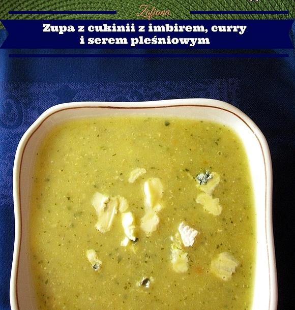 Zupa krem z indyjską nutą i serem pleśniowym