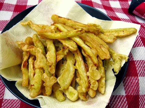 Fasolka szparagowa w sezamowej tempurze