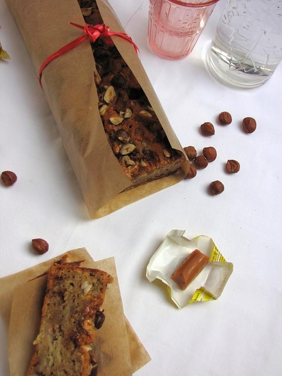 Chlebek bananowy z krówkami