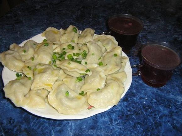 Pierożki z pieczarkami