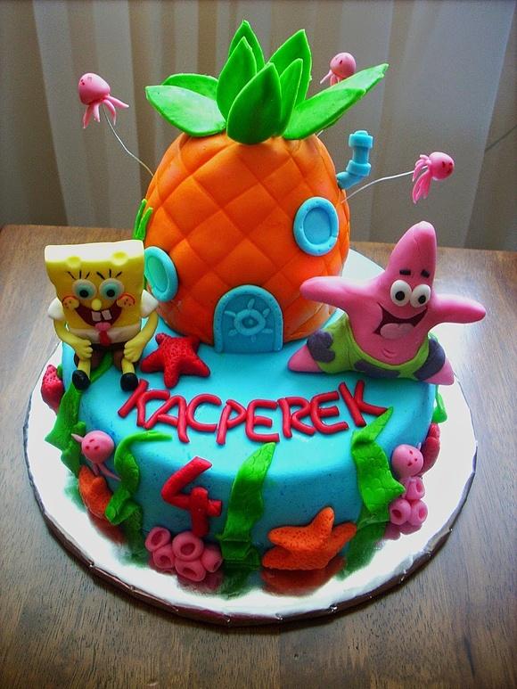 Tort ze Sponge Bobem